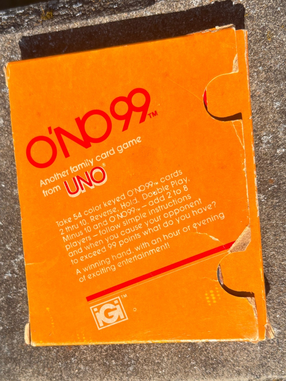 Vintage O’NO 99 Card Game (1980) - Picture 2 of 4